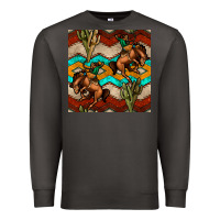 Smoke native american aztec seamless pattern 5 Premium Sweatshirt - BundleAndBundleShop