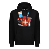 Black Nurse Coffee Mug Premium Hoodie - FaDigitalArtStudio