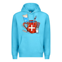 Ocean Blue Nurse Coffee Mug Premium Hoodie - FaDigitalArtStudio