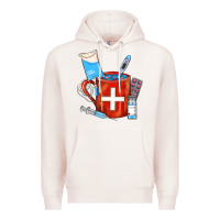 Pale Pink Nurse Coffee Mug Premium Hoodie - FaDigitalArtStudio