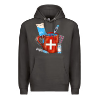 Smoke Nurse Coffee Mug Premium Hoodie - FaDigitalArtStudio