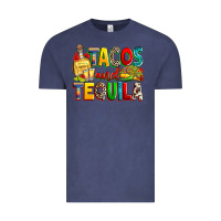 Vintage Denim tacos and tequila Vintage Tee - RanaPortraitStore