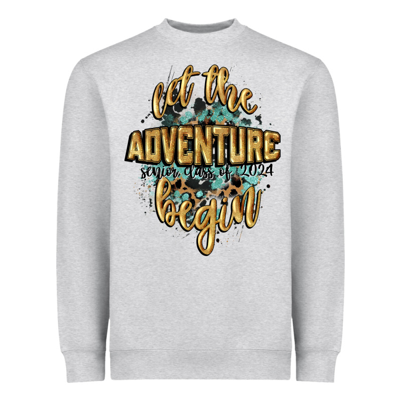 Let The Adventure Begin 2024 Heavyweight Sweatshirt by CowGirlArtShop | Teevron