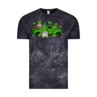 Cloud Black st patrick's gnomes farm truck Vintage Tee - Jasminsmagicworld