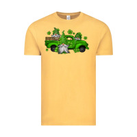 Vintage Mustard st patrick's gnomes farm truck Vintage Tee - Jasminsmagicworld