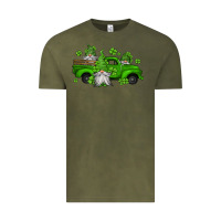 Vintage Olive st patrick's gnomes farm truck Vintage Tee - Jasminsmagicworld