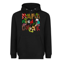 Black Mama Needs A Drink Heavyweight Hoodie - FaDigitalArtStudio