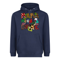 Navy Mama Needs A Drink Heavyweight Hoodie - FaDigitalArtStudio