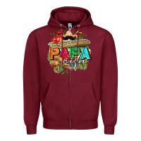 Burgundy Papacita Zipper Hoodie - FaDigitalArtStudio
