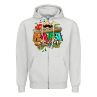Dove Grey Papacita Zipper Hoodie - FaDigitalArtStudio