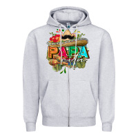 Heather Grey Papacita Zipper Hoodie - FaDigitalArtStudio