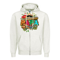Oatmeal Heather Papacita Zipper Hoodie - FaDigitalArtStudio