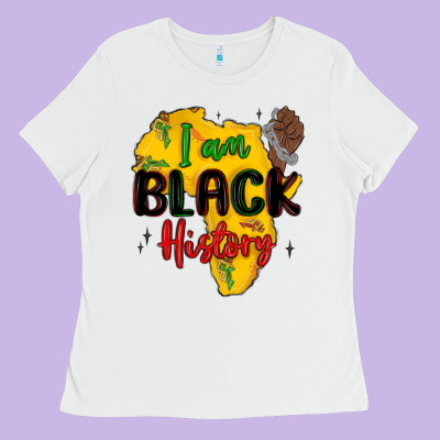 I Am Black History Ladies Tee Designed By Maliassmallbusiness
