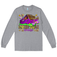 Heather Grey Mardi Gras cruise Long Sleeve Tee - NancyCooperArtShop