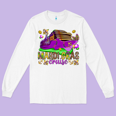 Mardi Gras Cruise Long Sleeve Tee Designed By Nancycooperartshop