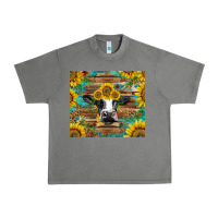 Tornado holstein cow with sunflowers Urban Heavy Tee - BarkalooDesign