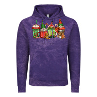 Cloud Purple christmas gnomes coffee Vintage Hoodie - Jasminsmagicworld