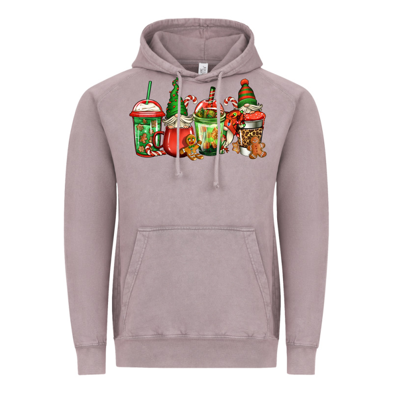 Christmas Gnomes Coffee Vintage Hoodie by Jasminsmagicworld | Teevron
