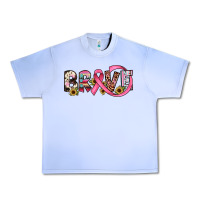 Brave Cancer Awareness Ribbon Urban Heavy Tee | Teevron