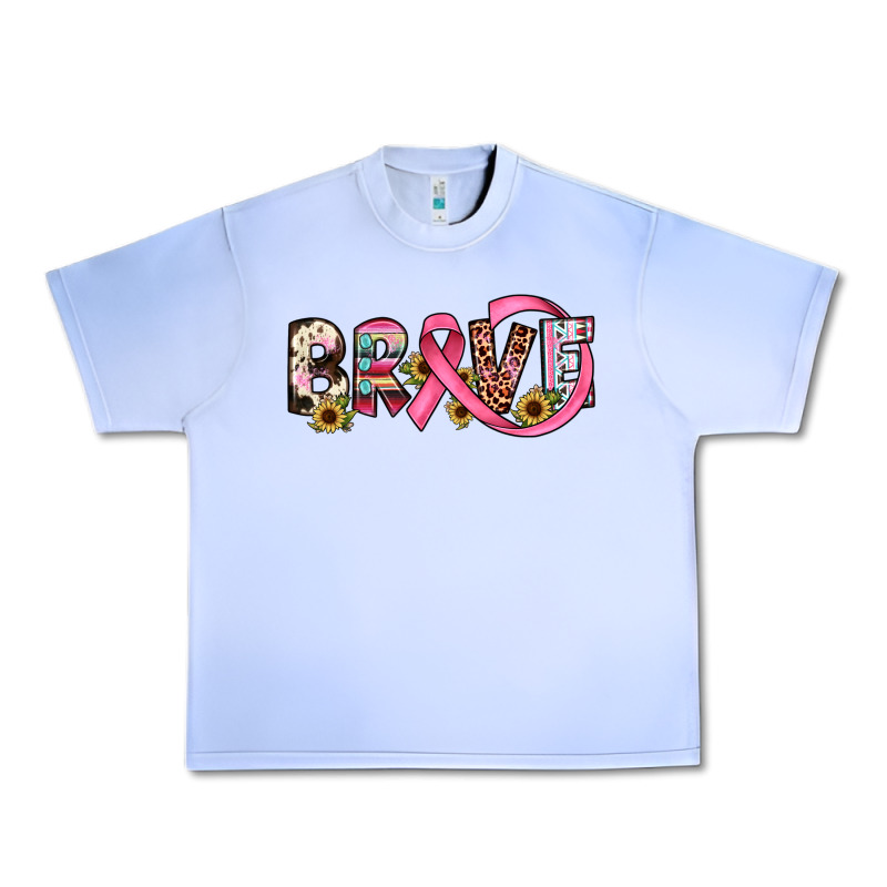 Brave Cancer Awareness Ribbon Urban Heavy Tee by JahusDesignShop | Teevron