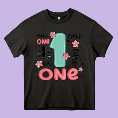 One  One One One Heavy Core Tee Designed By Maliassmallbusiness