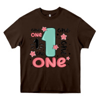 Chocolate Brown one  one one one Heavy Core Tee - MaliasSmallBusiness
