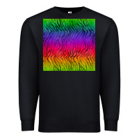 Black colorful tiger seamless pattern Premium Sweatshirt - BundleAndBundleShop
