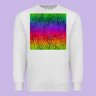 Colorful Tiger Seamless Pattern Premium Sweatshirt Designed By Bundleandbundleshop