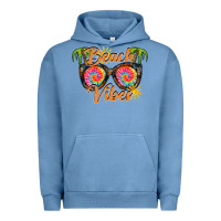 Pigment Pebble Blue beach vibes Urban Hoodie - RacoonDesign