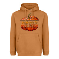 Welcome To Our Patch Heavyweight Hoodie | Teevron