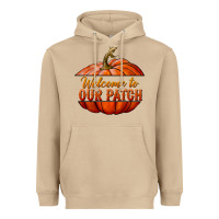 Mushroom welcome to our patch Heavyweight Hoodie - BundleAndBundleShop