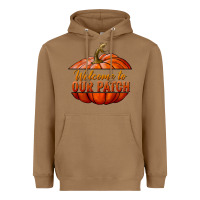 Toasted Coconut welcome to our patch Heavyweight Hoodie - BundleAndBundleShop