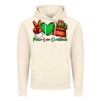 Vintage Artic peace love Christmas Santa Claus hand Vintage Hoodie - Jasminsmagicworld
