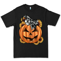 Black sunflower pumpkin Premium Tee - JahusDesignShop