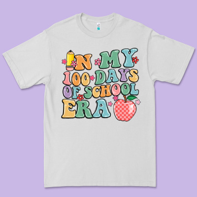 In My 100 Days Of School Era Premium Tee Designed By Maliassmallbusiness