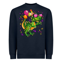 Navy birthday t rex pink Heavyweight Sweatshirt - CowGirlArtShop