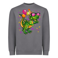 Storm birthday t rex pink Heavyweight Sweatshirt - CowGirlArtShop