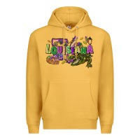 Mustard Louisiana Mardi Gras Premium Hoodie - FaDigitalArtStudio