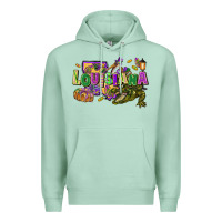 Seafoam Louisiana Mardi Gras Premium Hoodie - FaDigitalArtStudio
