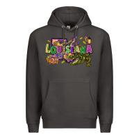 Smoke Louisiana Mardi Gras Premium Hoodie - FaDigitalArtStudio
