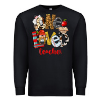 Black One Loved Teacher Premium Sweatshirt - FaDigitalArtStudio
