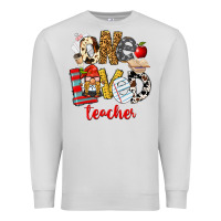 Dove Grey One Loved Teacher Premium Sweatshirt - FaDigitalArtStudio