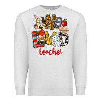 Oatmeal Heather One Loved Teacher Premium Sweatshirt - FaDigitalArtStudio