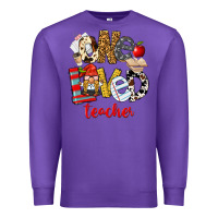 Purple One Loved Teacher Premium Sweatshirt - FaDigitalArtStudio