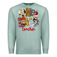 Seafoam One Loved Teacher Premium Sweatshirt - FaDigitalArtStudio