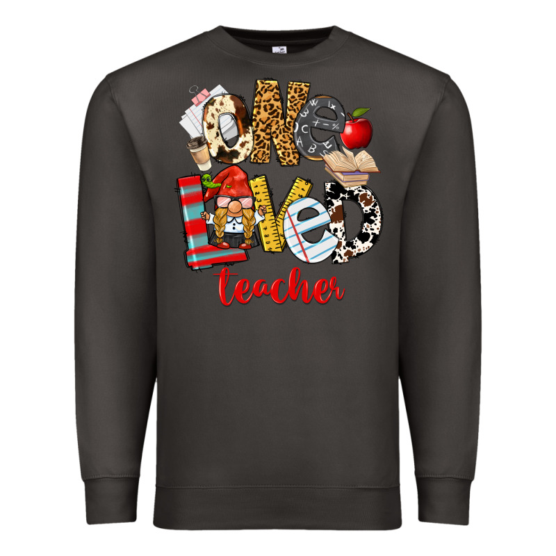 One Loved Teacher Premium Sweatshirt by FaDigitalArtStudio | Teevron