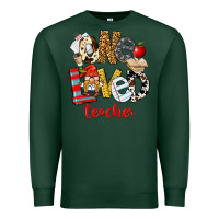 Sports Green One Loved Teacher Premium Sweatshirt - FaDigitalArtStudio