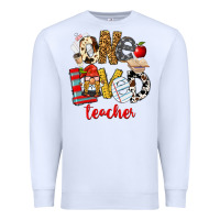 White One Loved Teacher Premium Sweatshirt - FaDigitalArtStudio