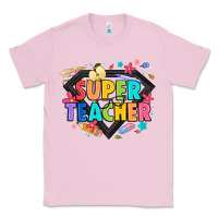 Bubblegum Pink super teacher Classic Tee - Artiststas