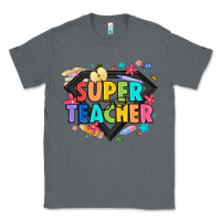 Charcoal Heather super teacher Classic Tee - Artiststas